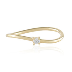Anello in oro con Diamante IF (D)
