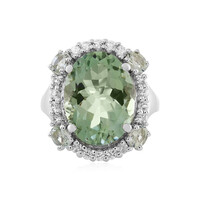 Anello in argento con Ametista Verde