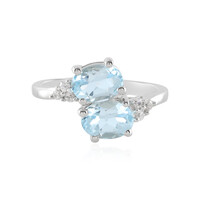 Anello in argento con Topazio Blu Cielo
