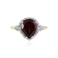 Anello in oro con Granato Mozambico