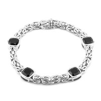 Bracciale in argento con Spinello Nero