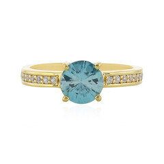Anello in argento con Zircone Blu