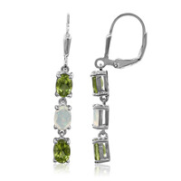 Orecchini in argento con Peridoto