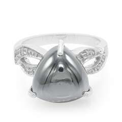 Anello in argento con Ematite
