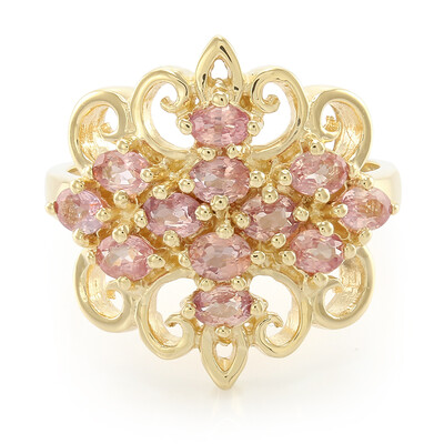 Anello in oro con Zaffiro Padparadscha (non riscaldato) (AMAYANI)