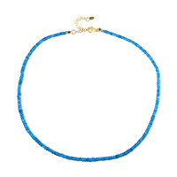 Collana in argento con Apatite Blu Neon