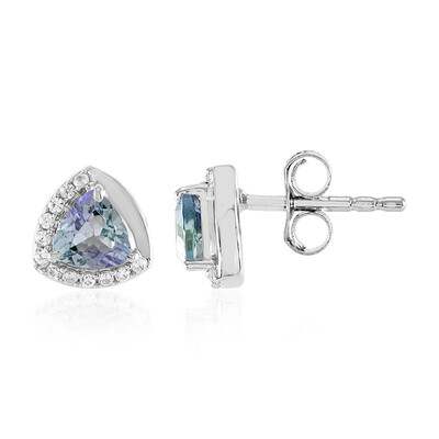 Orecchini in argento con Tanzanite (non riscaldata)