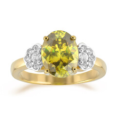 Anello in oro con Sfalerite Bulgara