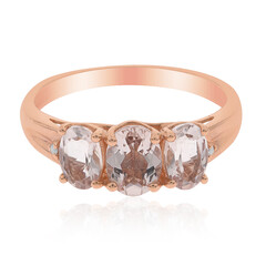 Anello in oro con Morganite AAA