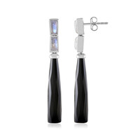 Orecchini in argento con Onice Nero (KM by Juwelo)