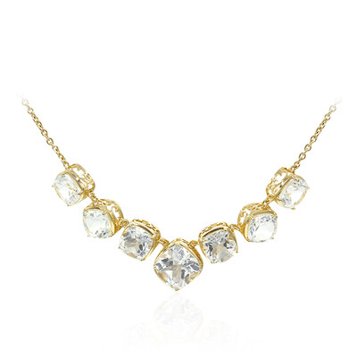 Collana in argento con Topazio Bianco