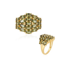 Anello in argento con Moldavite