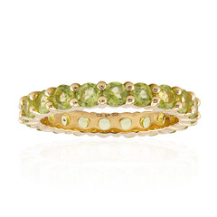 Anello in argento con Peridoto della Birmania