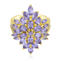 Anello in argento con Tanzanite