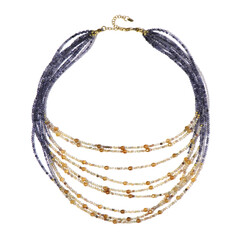 Collana in argento con Iolite (Riya)