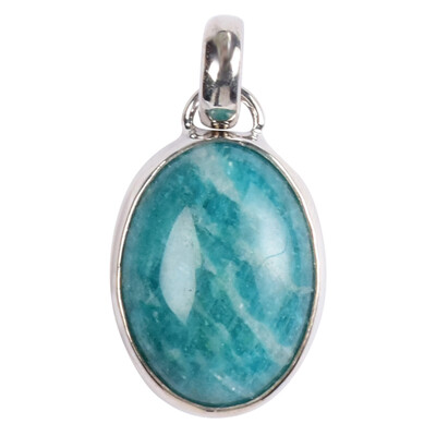 Ciondolo in argento con Amazzonite