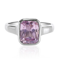 Anello in argento con Kunzite