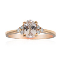 Anello in oro con Morganite