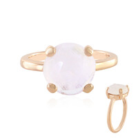 Anello in argento con Pietra di Luna Arcobaleno