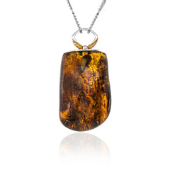 Collana in argento con Ambra Baltica