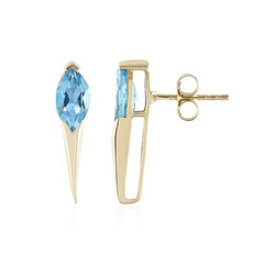 Orecchini in oro con Topazio Blu Svizzero (de Melo)