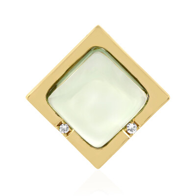 Ciondolo in argento con Ametista Verde (MONOSONO COLLECTION)