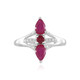 Anello in argento con Rubino del Madagascar