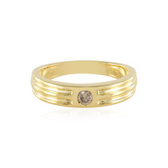 Anello in argento con Diamante Champagne I3