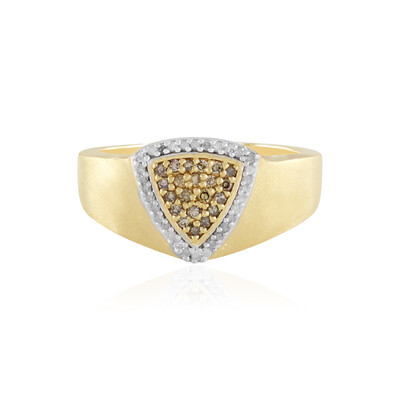 Anello in argento con Diamante Cioccolato I3
