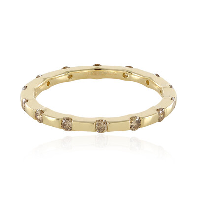 Anello in oro con Diamante Champagne I2 (de Melo)