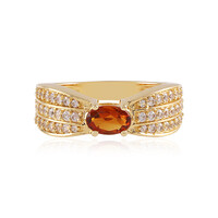 Anello in argento con Citrino Madeira