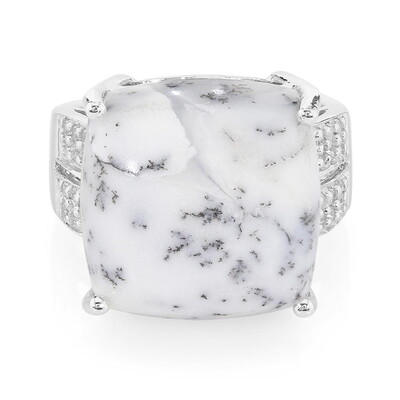 Anello in argento con Agata Dendritica