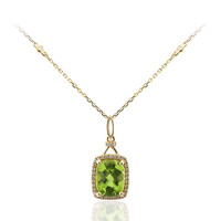 Collana in oro con Peridoto Dashihe  (CIRARI)