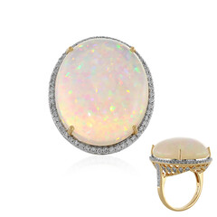 Anello in oro con Opale di Welo AAA (AMAYANI)