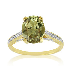 Anello placcato in oro con Zultanite