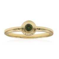 Anello in oro con Diamante Verde VS1
