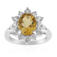 Anello in argento con Citrino