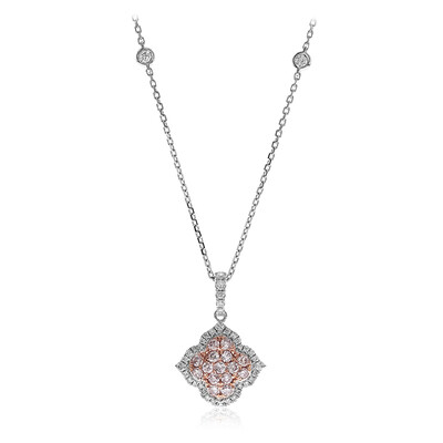 Collana in oro con Diamante Rosa I1 (CIRARI)