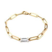 Bracciale in argento con Topazio Bianco
