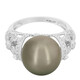 Anello in oro con Perla Tahitiana (M de Luca)