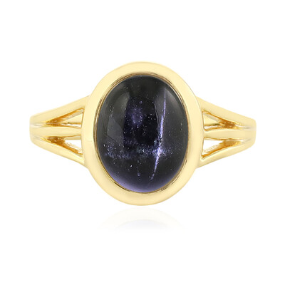 Anello in argento con Diopside Stellato d'India