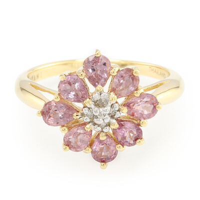 Anello in oro con Zaffiro Padparadscha (non riscaldato) (AMAYANI)