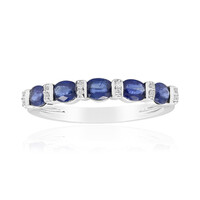 Anello in oro con Zaffiro Ceylon Blu (CIRARI)
