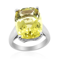Anello in argento con Quarzo Ouro Verde