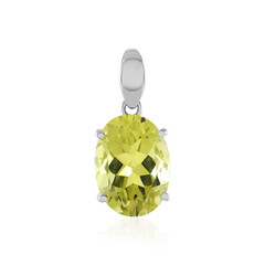 Ciondolo in argento con Quarzo Ouro Verde
