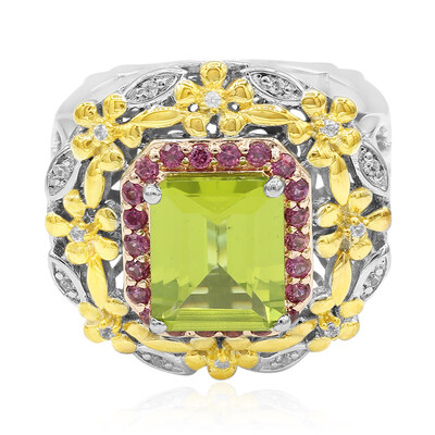 Anello in argento con Peridoto (Dallas Prince Designs)