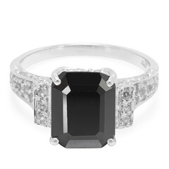 Anello in argento con Spinello Nero