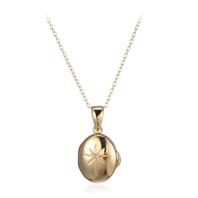 Collana in argento con Diamante I3 (I)