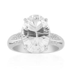 Anello in argento con Topazio Bianco