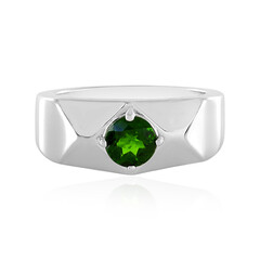 Anello in argento con Diopside Russo